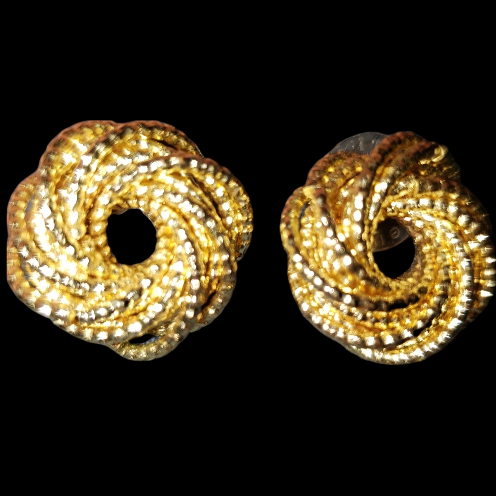 Bebe gold earrings